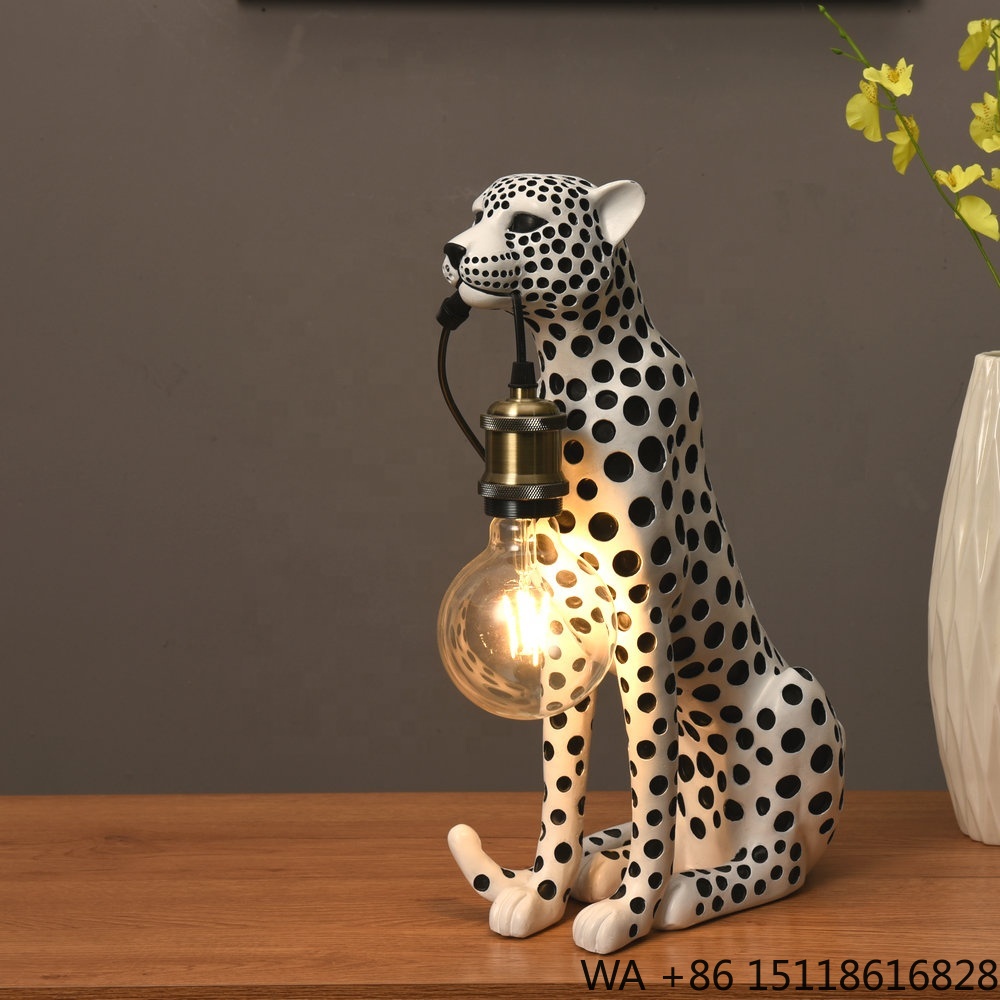Office Furniture Brands - Modern Art Animal Leopard Resin Sculpture