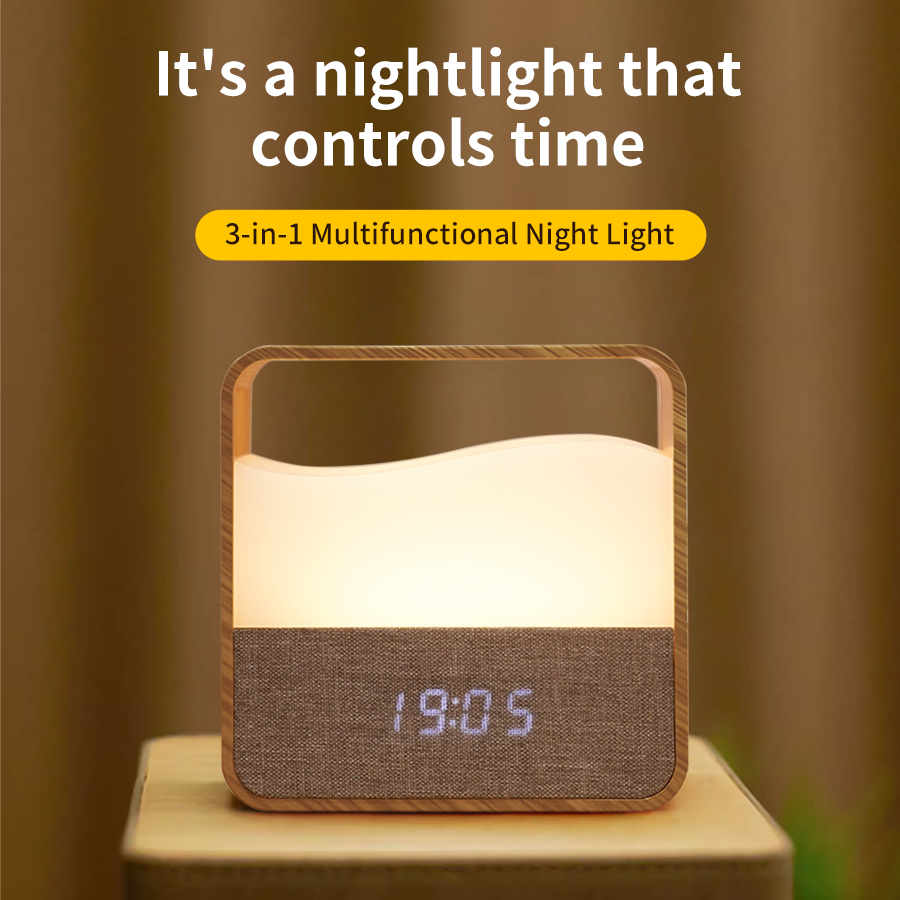 LED Night Light with Clock Dig - Desk Lamp ulasan dan harga