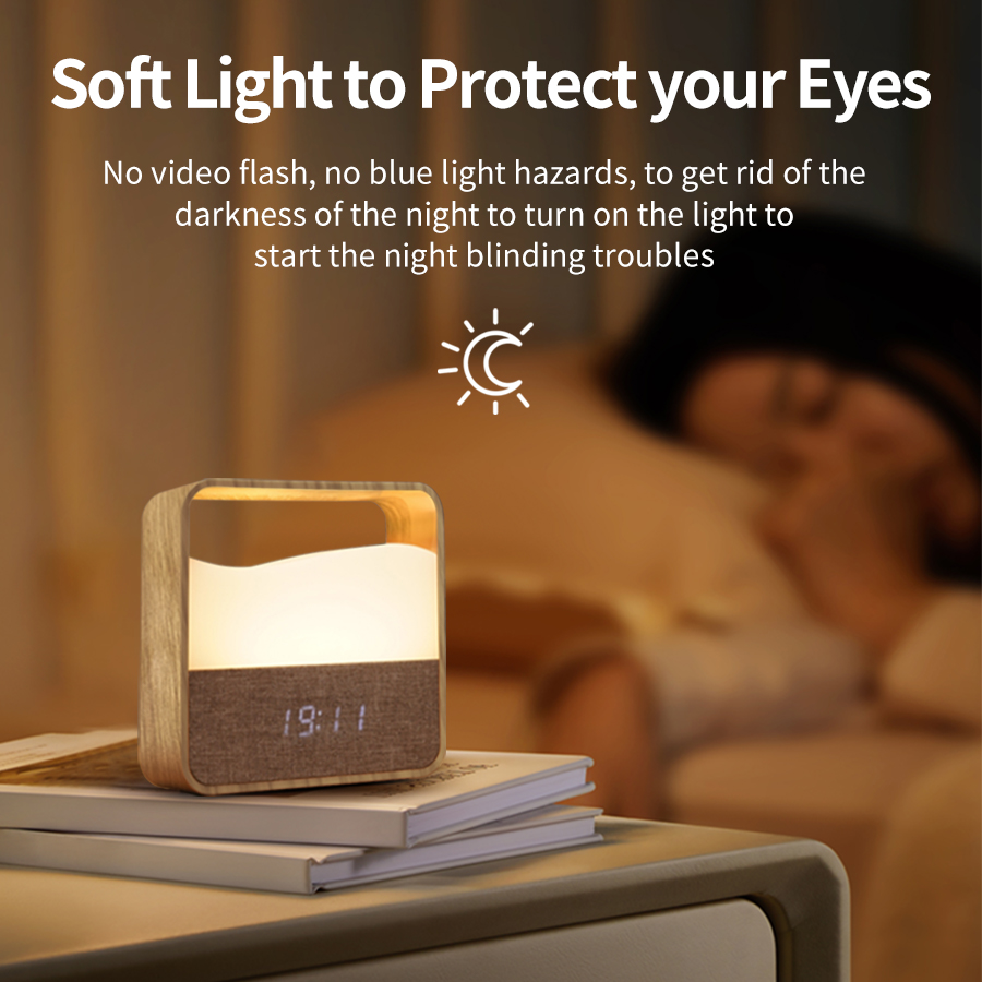 LED Night Light with Clock Dig - Desk Lamp ulasan dan harga