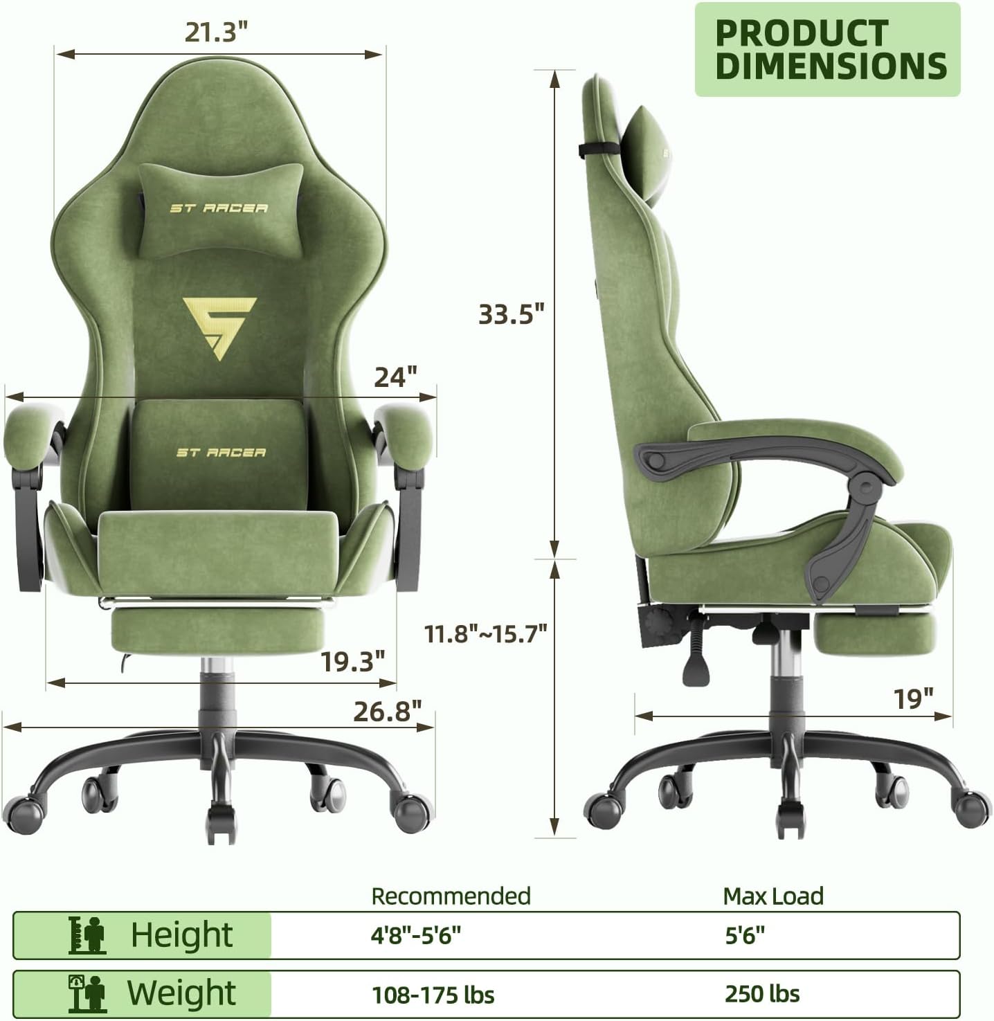 Gaming Chair Racing for Adult, - Office Chair Cushion ulasan dan harga