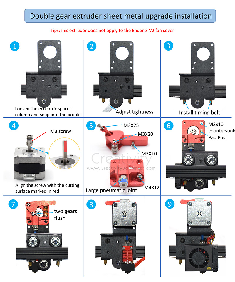 Upgrade Direct Drive Dual Gear - Printer Stand ulasan dan harga