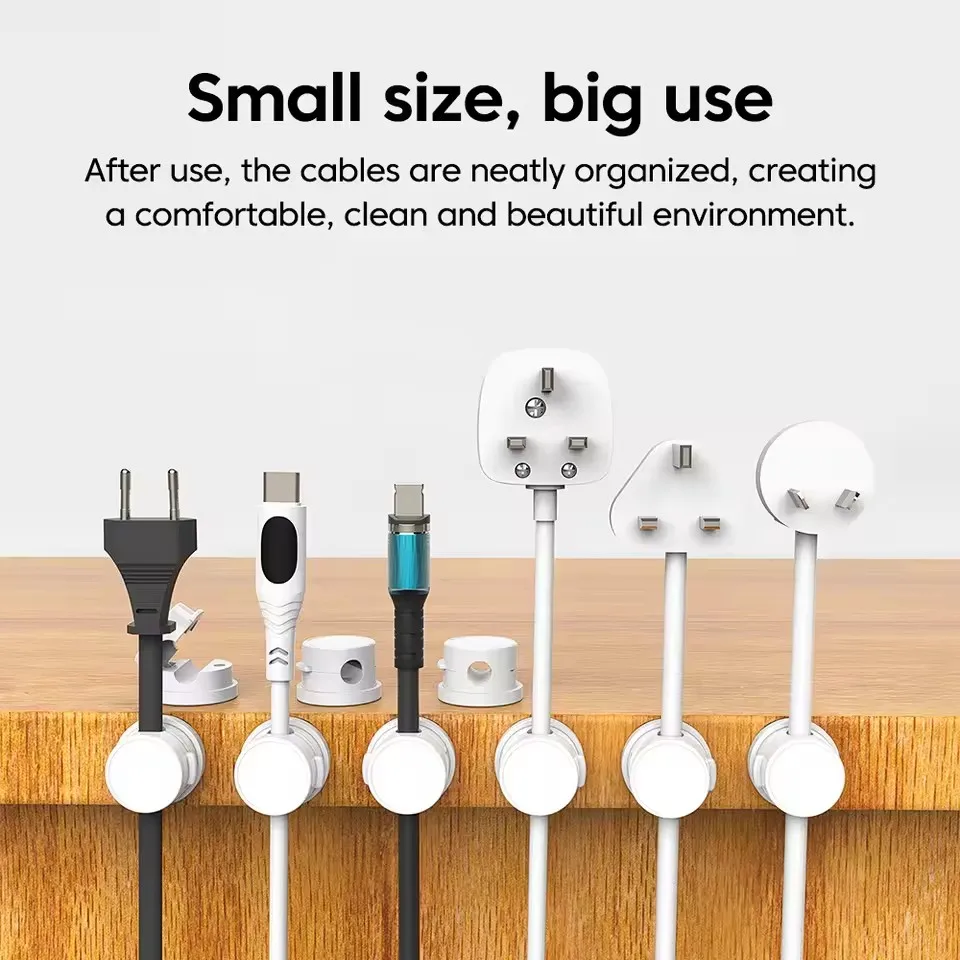 360 Rotation Magnetic Cable Cl - Desk Organizer ulasan dan harga