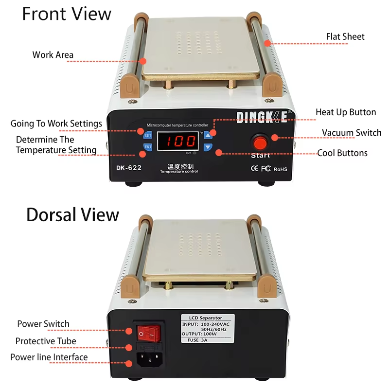 7 Inch LCD Screen Separator He - Partition Screen Divider ulasan dan harga