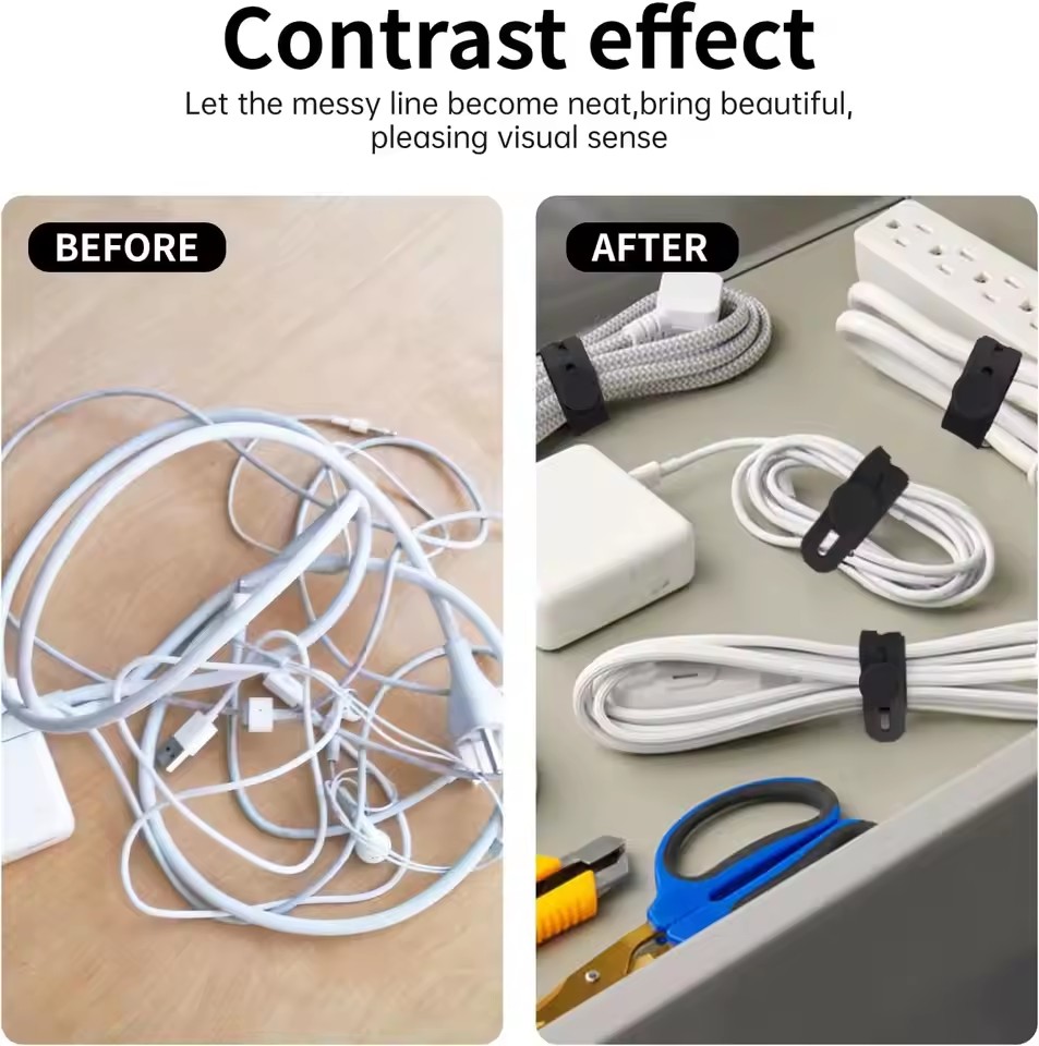 Desk Cable Organizer Reusable  - Desk Organizer ulasan dan harga
