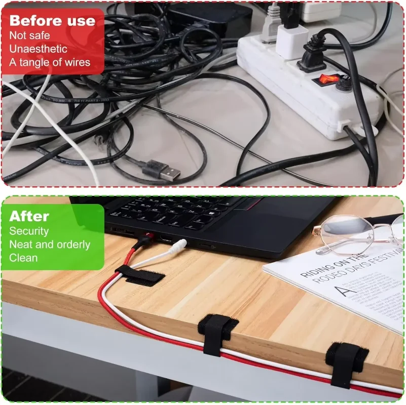 Reusable Cable Ties New Fasten - Desk Organizer ulasan dan harga