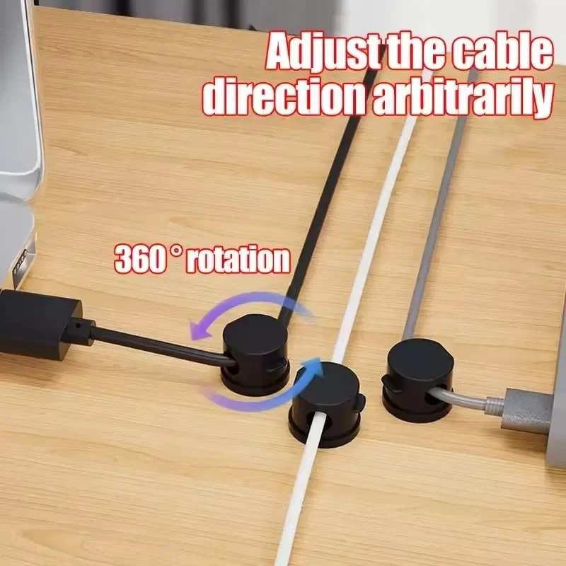 360° Rotatable Magnetic Cable  - Desk Organizer ulasan dan harga