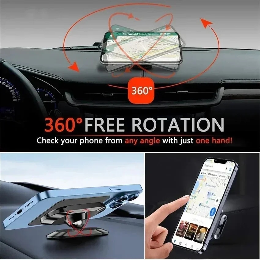 360° Magnetic Car Phone Holder - Mobile Pedestal Cabinet ulasan dan harga