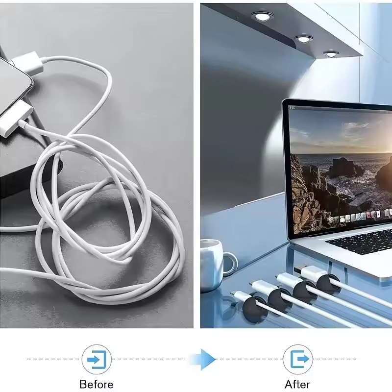 5/50Pcs Mini Cable Winder Orga - Desk Organizer ulasan dan harga
