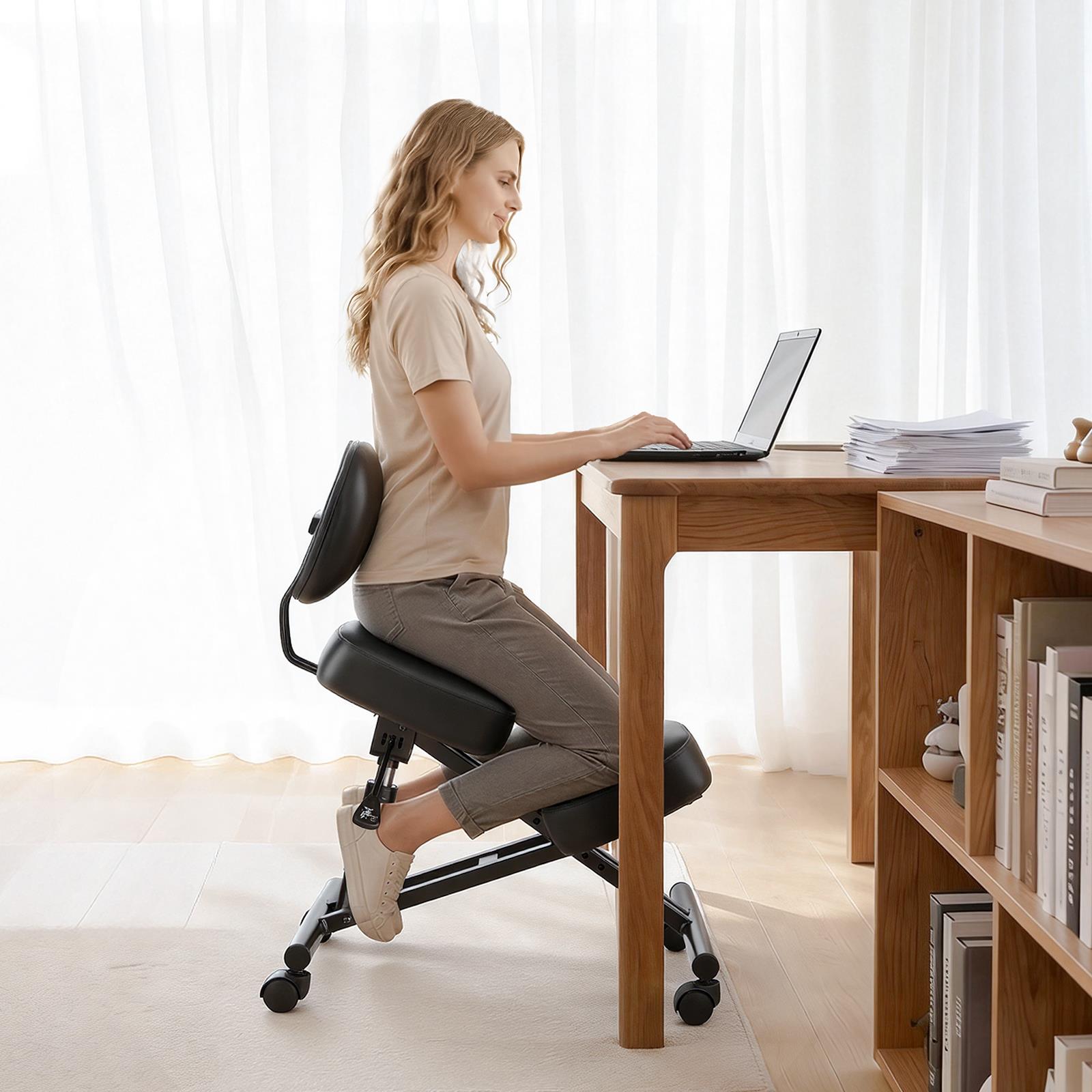 Ergonomic Kneeling Chair with  - Office Stool ulasan dan harga