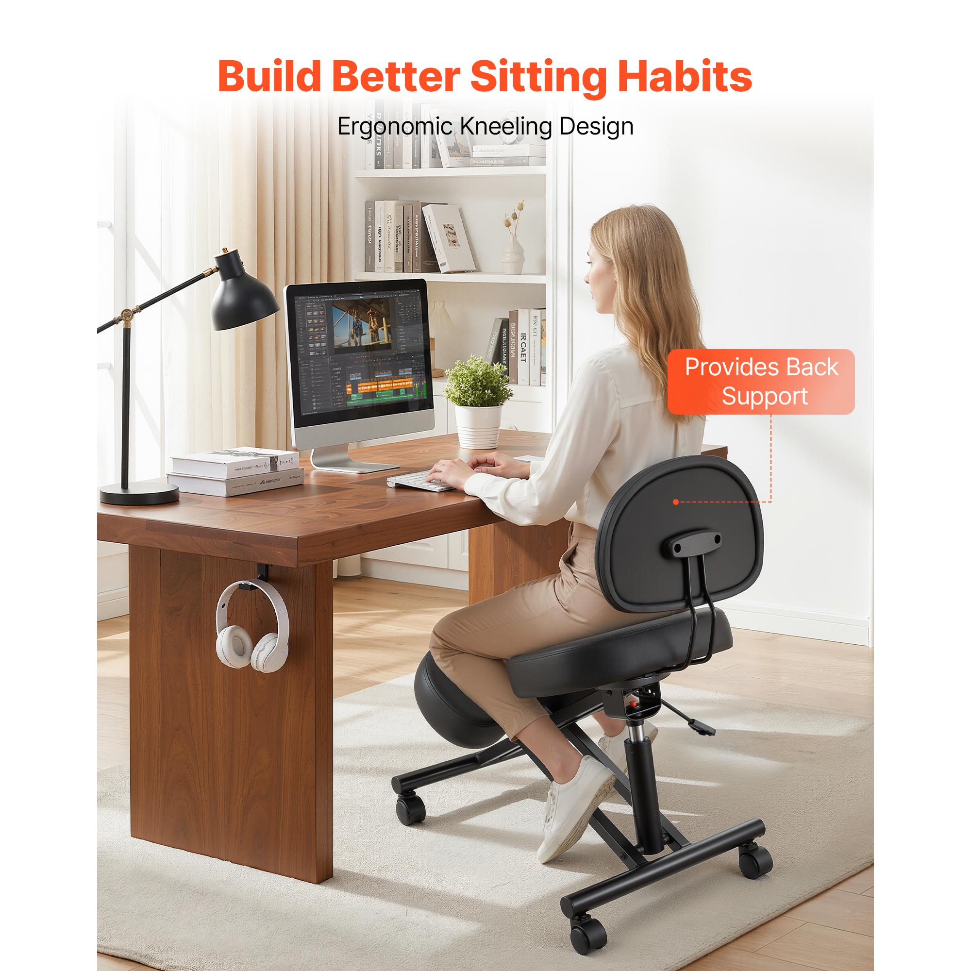 Ergonomic Kneeling Chair with  - Office Stool ulasan dan harga