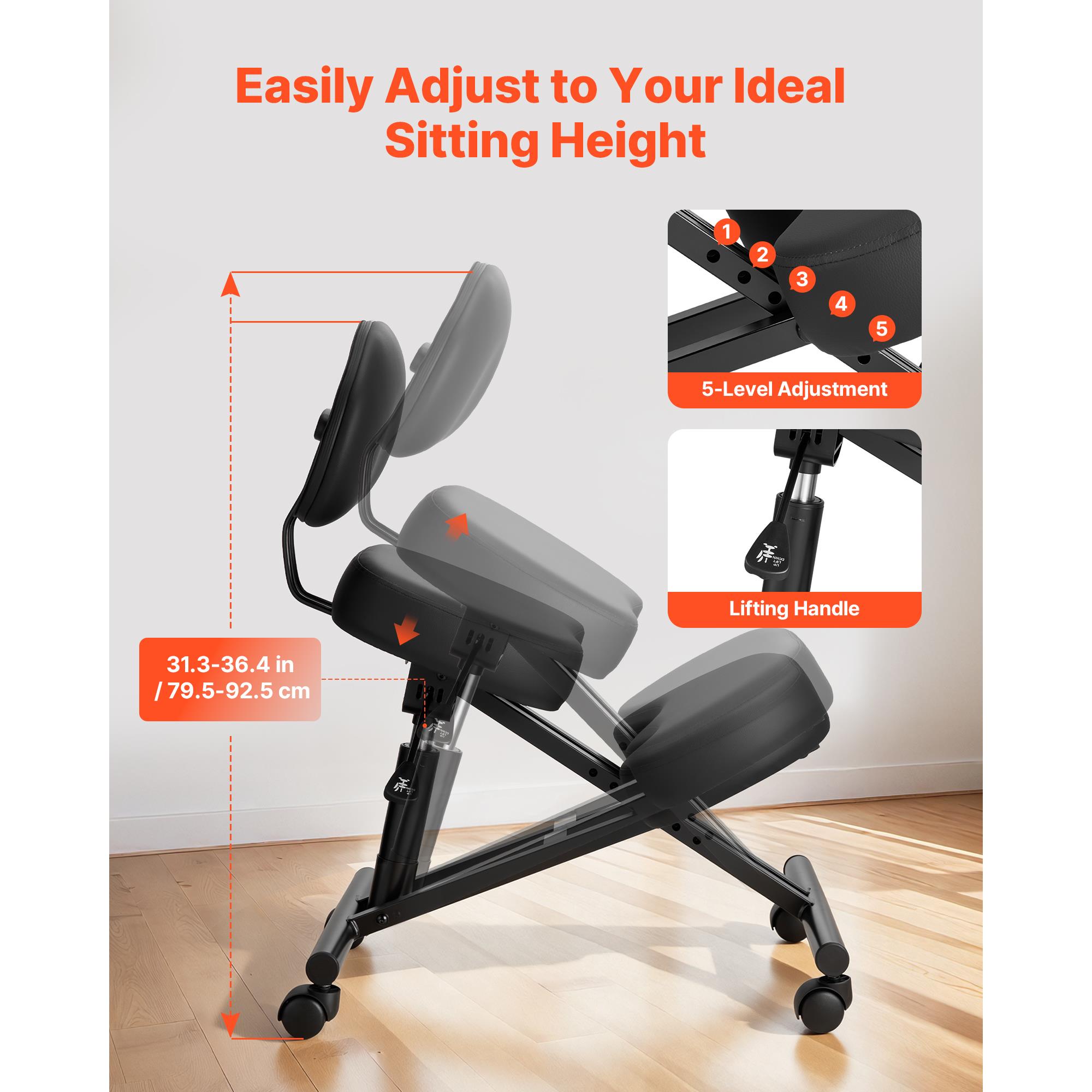 Ergonomic Kneeling Chair with  - Office Stool ulasan dan harga
