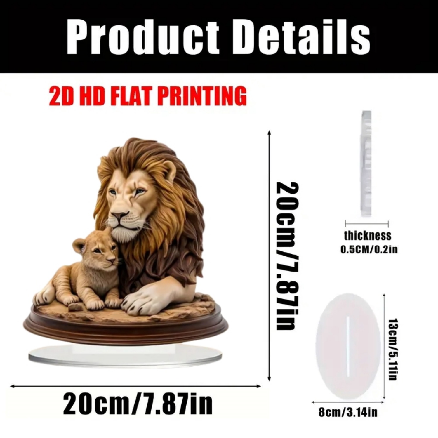 Male Lion Statue,2D Flat Anima - Office Furniture Brands ulasan dan harga