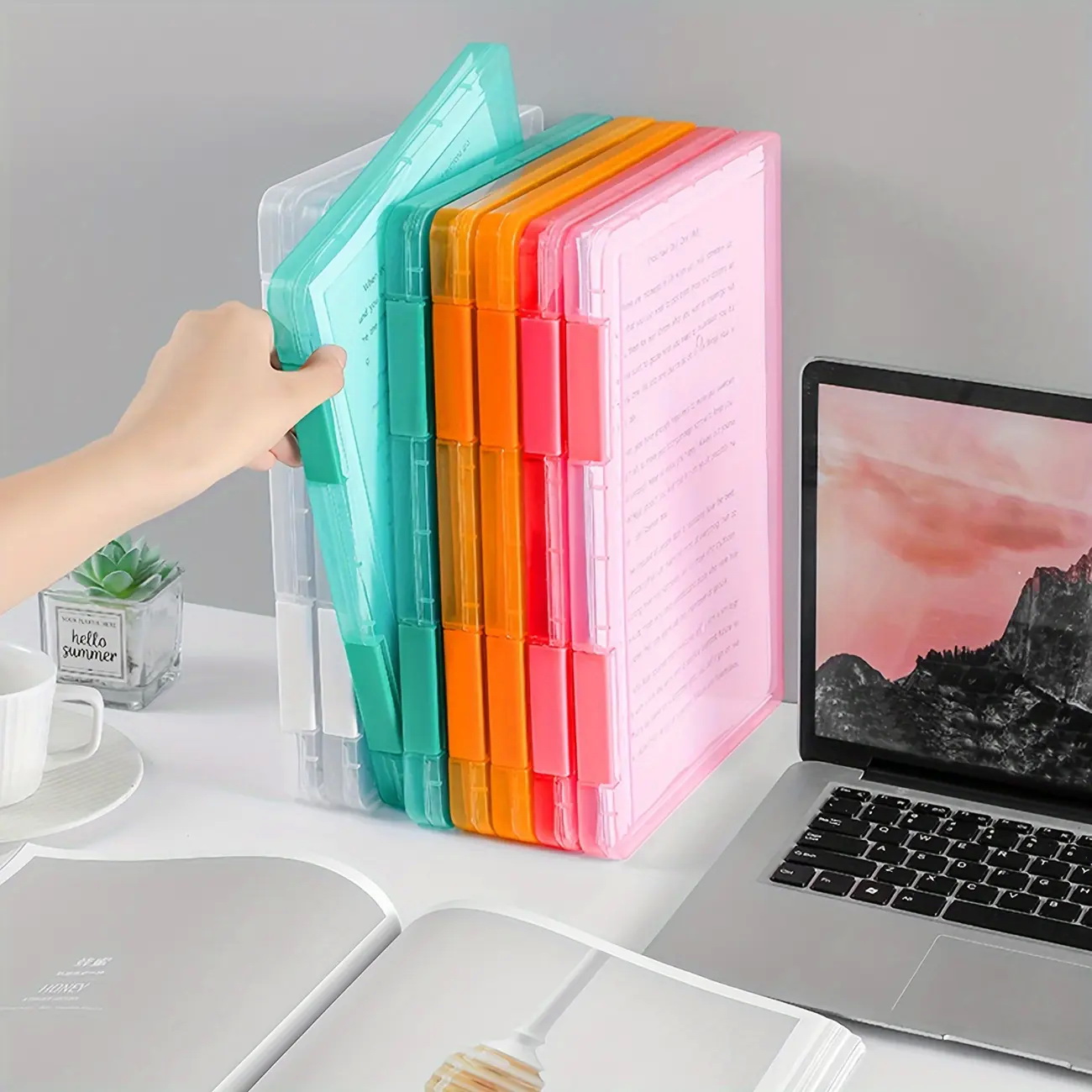 1pc Multi-layer Portable File  - File Cabinet ulasan dan harga