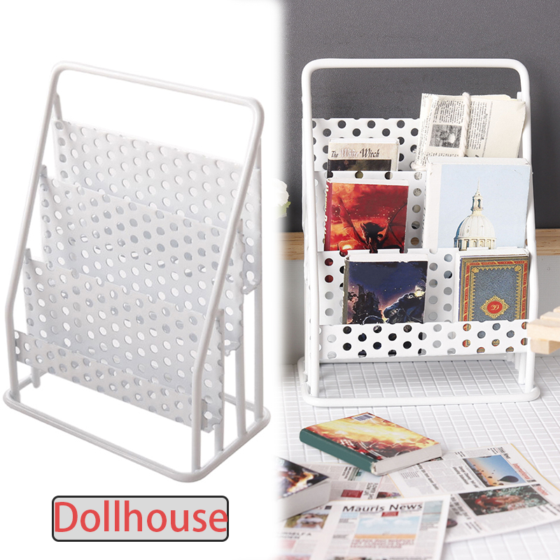1:12 Dollhouse Iron Storage Ra - Bookshelf ulasan dan harga