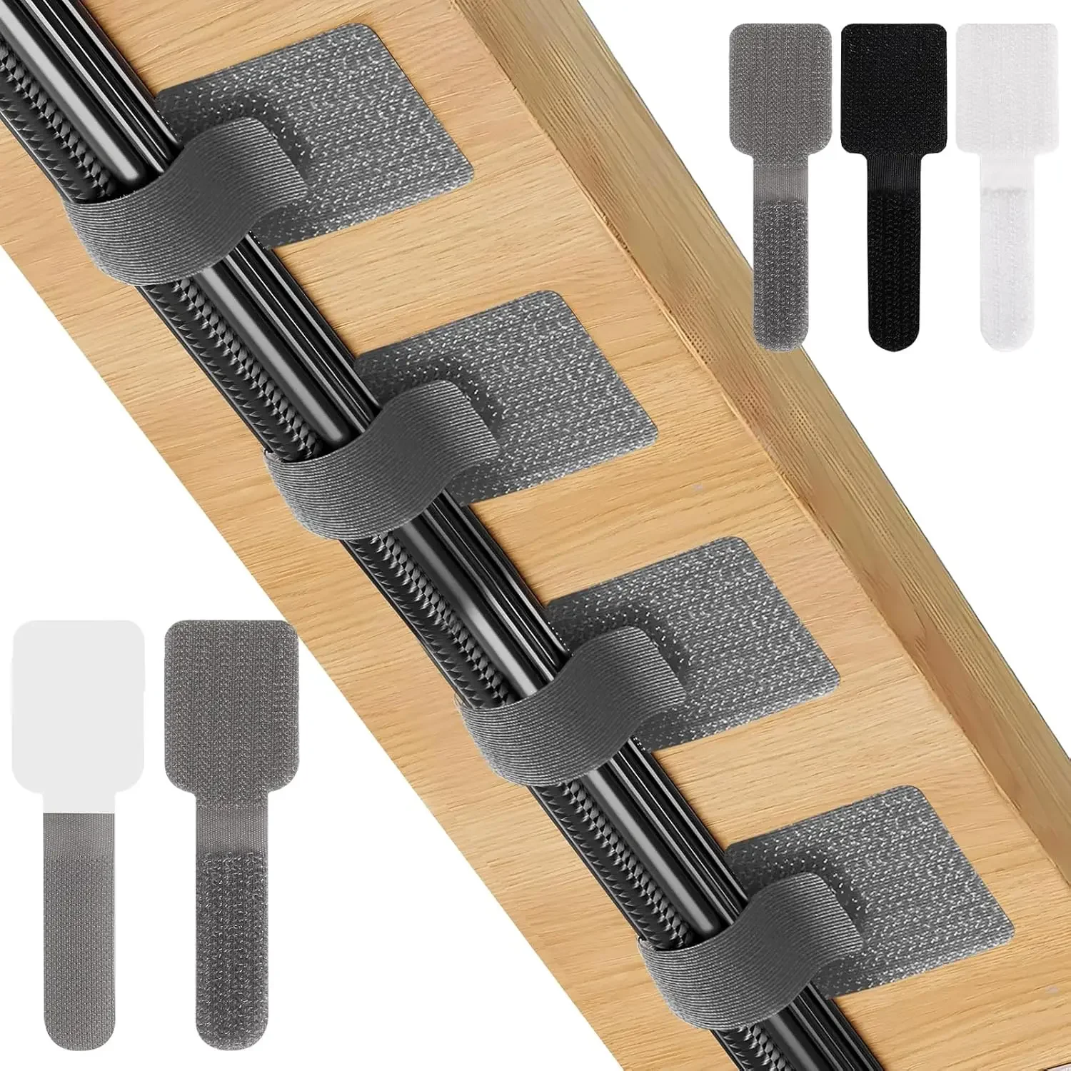 New Reusable Cable Ties Velcro - Desk Organizer ulasan dan harga