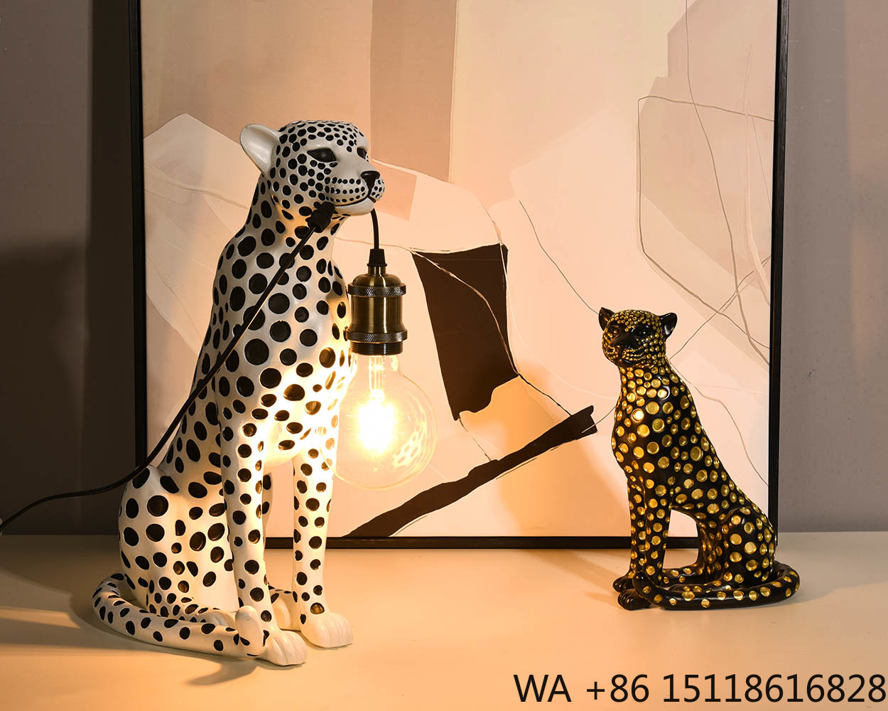 Modern Art Animal Leopard Resi - Office Furniture Brands ulasan dan harga