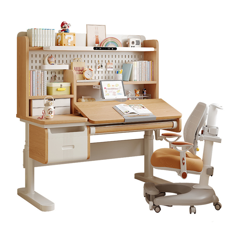 Solid wood study table Lifting - Desk Lamp ulasan dan harga