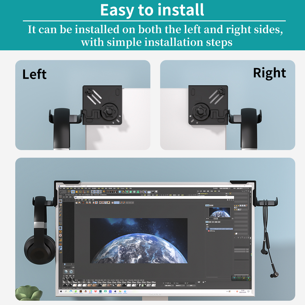 Monitor Headphone Stand Plasti - Monitor Stand ulasan dan harga