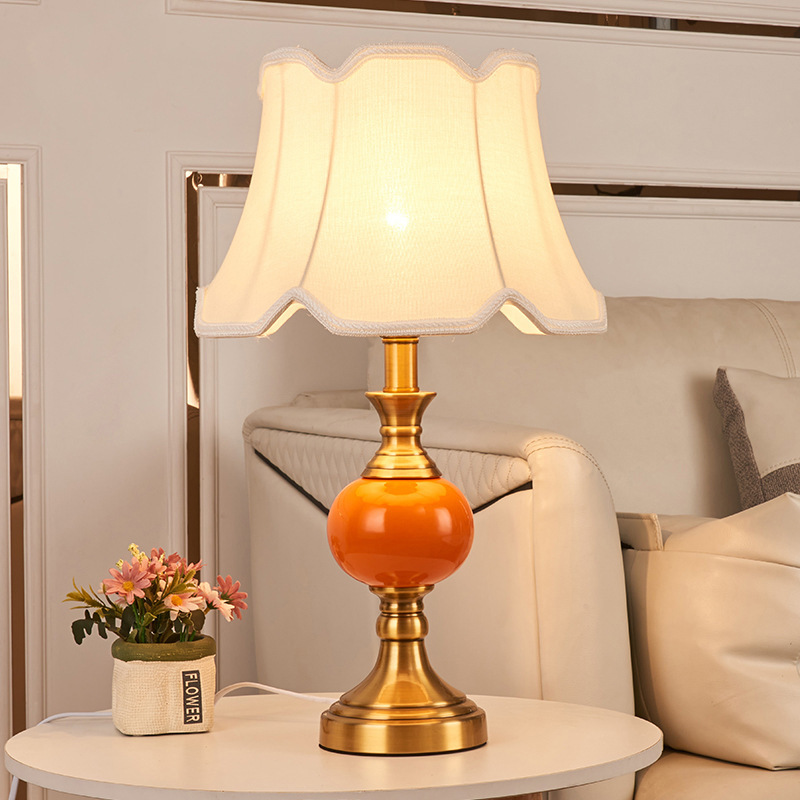 American retro bedroom bedside - Desk Lamp ulasan dan harga
